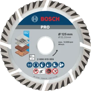 Алмазный отрезной диск Bosch Universal для камня и бетона 125 x 22,23 мм, 1 шт.