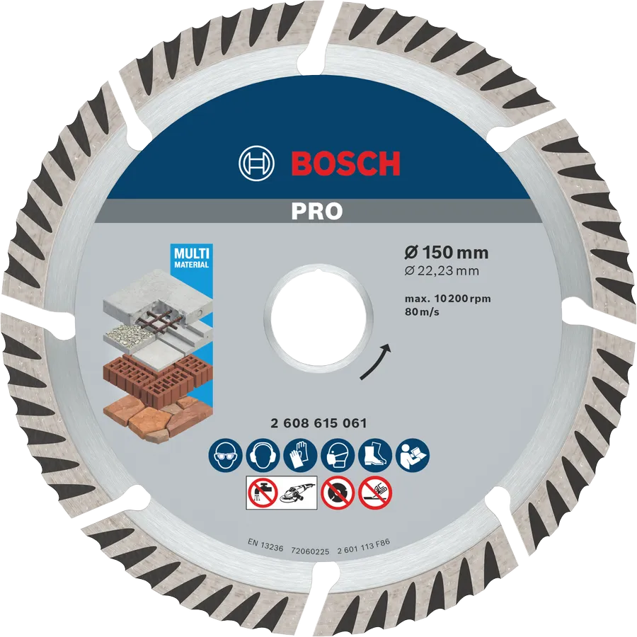 Bosch PRO X-Lock Универсальная футболка Ø150 x 22,23 мм