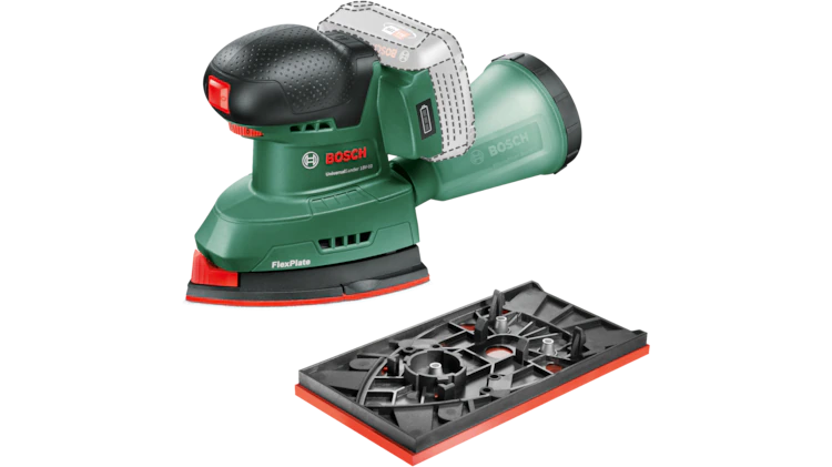 Аккумуляторная плоскошлифовальная и угловая шлифовальная машина Bosch Green UniversalSander 18V-10