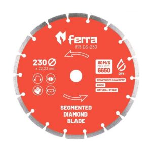 Ferra сегментный алмазный диск для сухой резки 230 мм