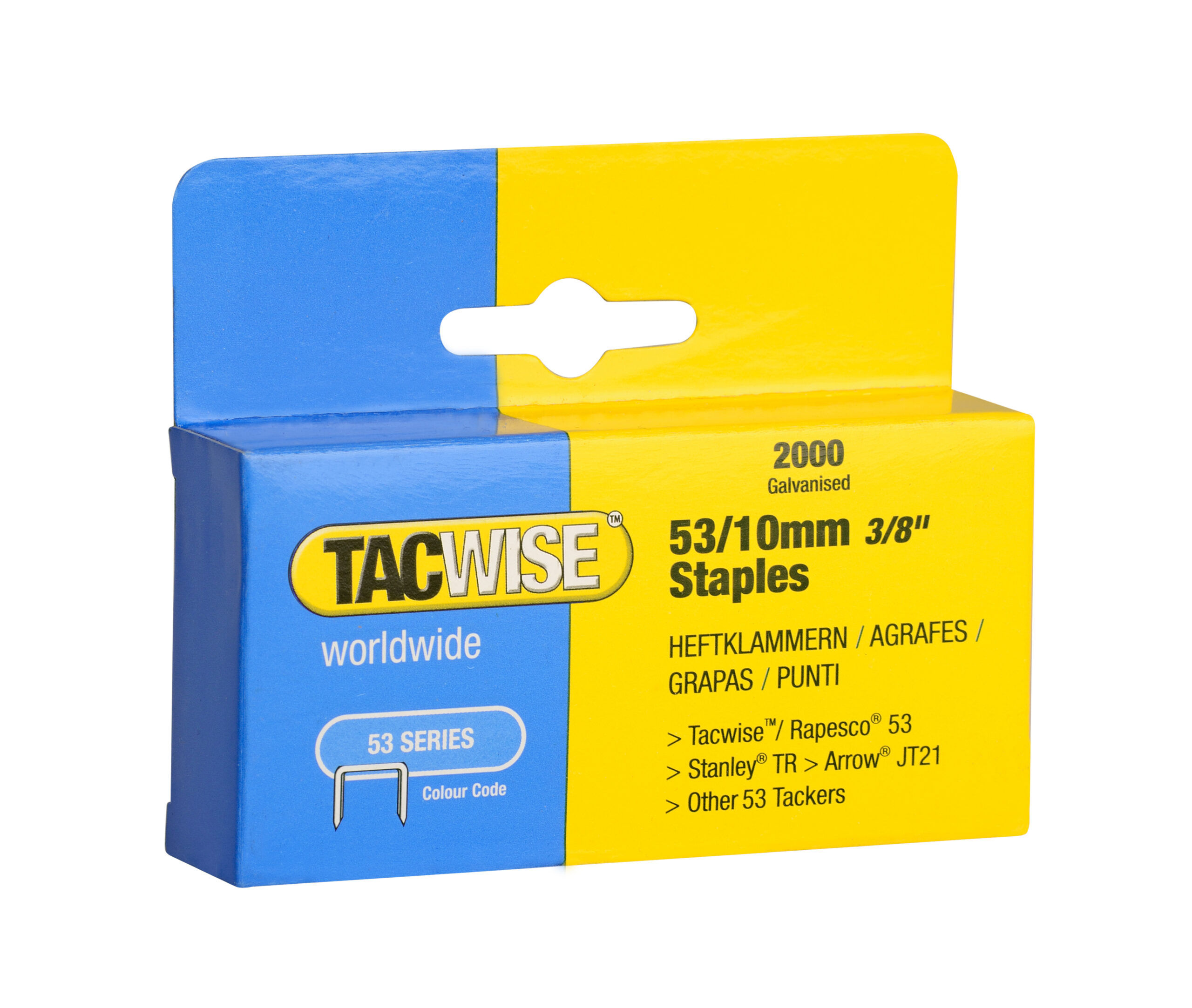 Скобы 53/10 мм (2000 шт./уп.) Tacwise