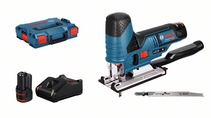 Аккумуляторный лобзик Bosch GST 12V-70, 2x3.0, 12V-40, L-BOXX
