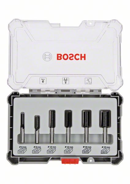 Набор фрез Bosch, хвостовик 8 мм, из 6 предметов
