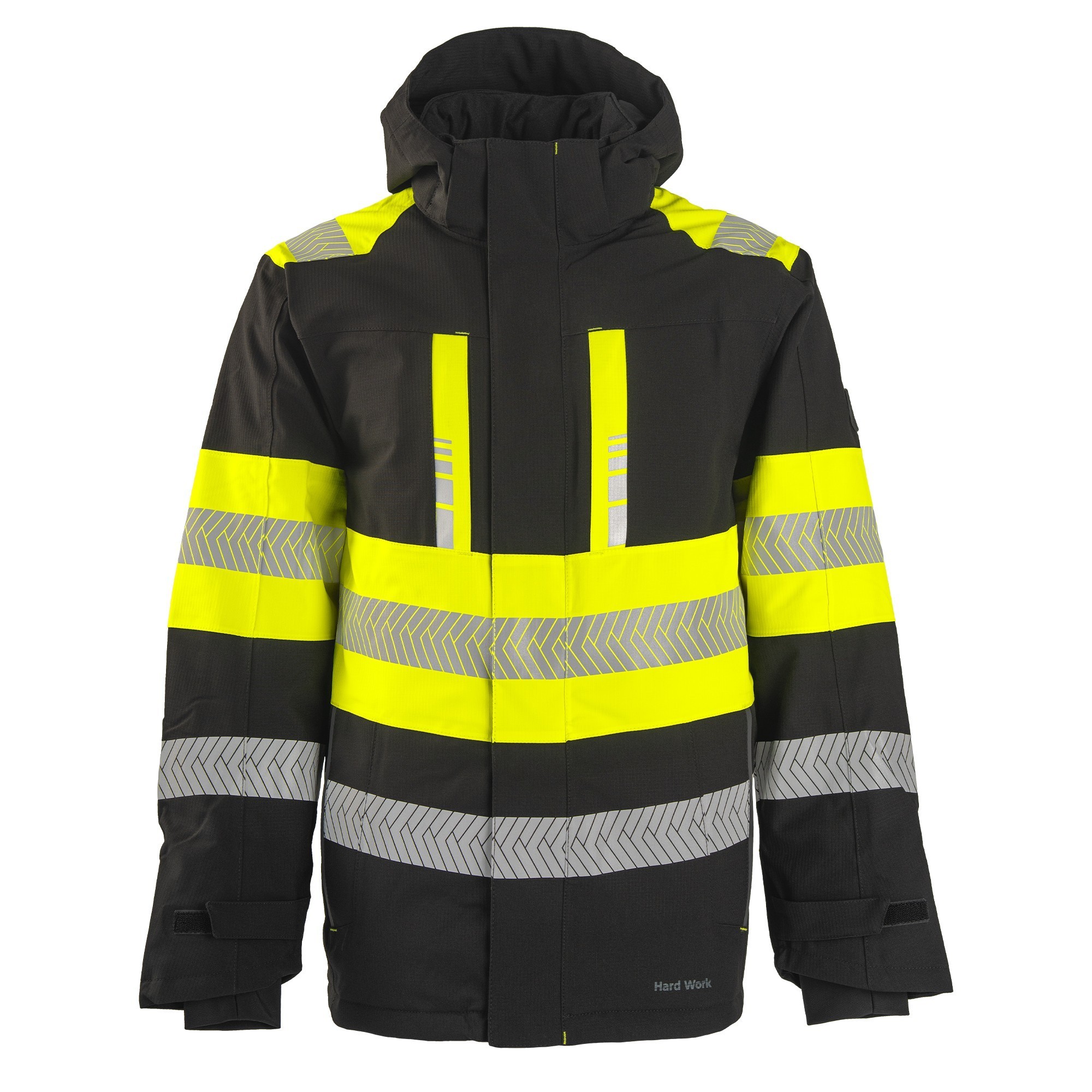 Зимняя куртка HW Glacier Pro, чёрная/HI-VIS жёлтая