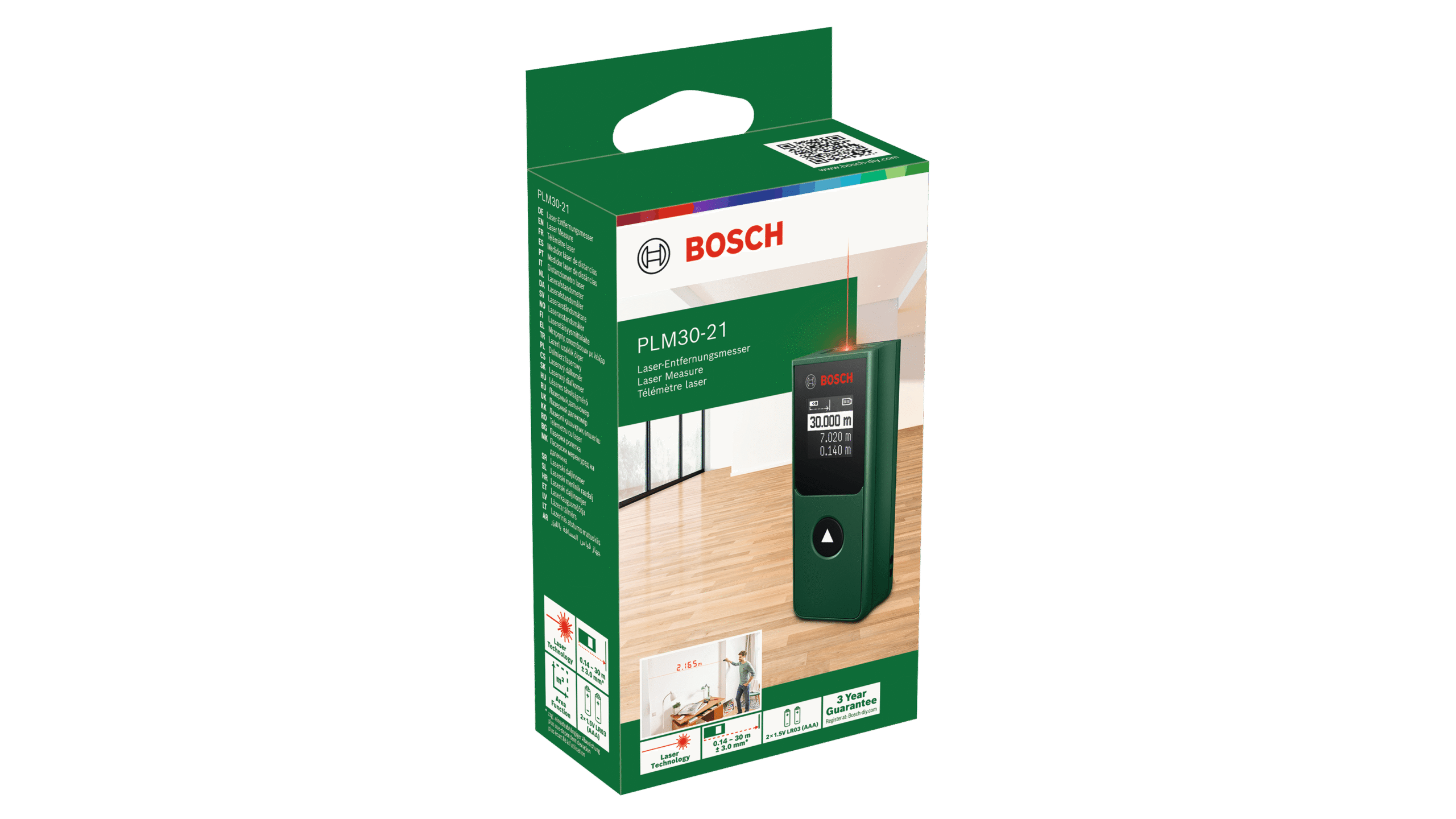 Цифровой дальномер Bosch Green PLM30-21 — изображение 3