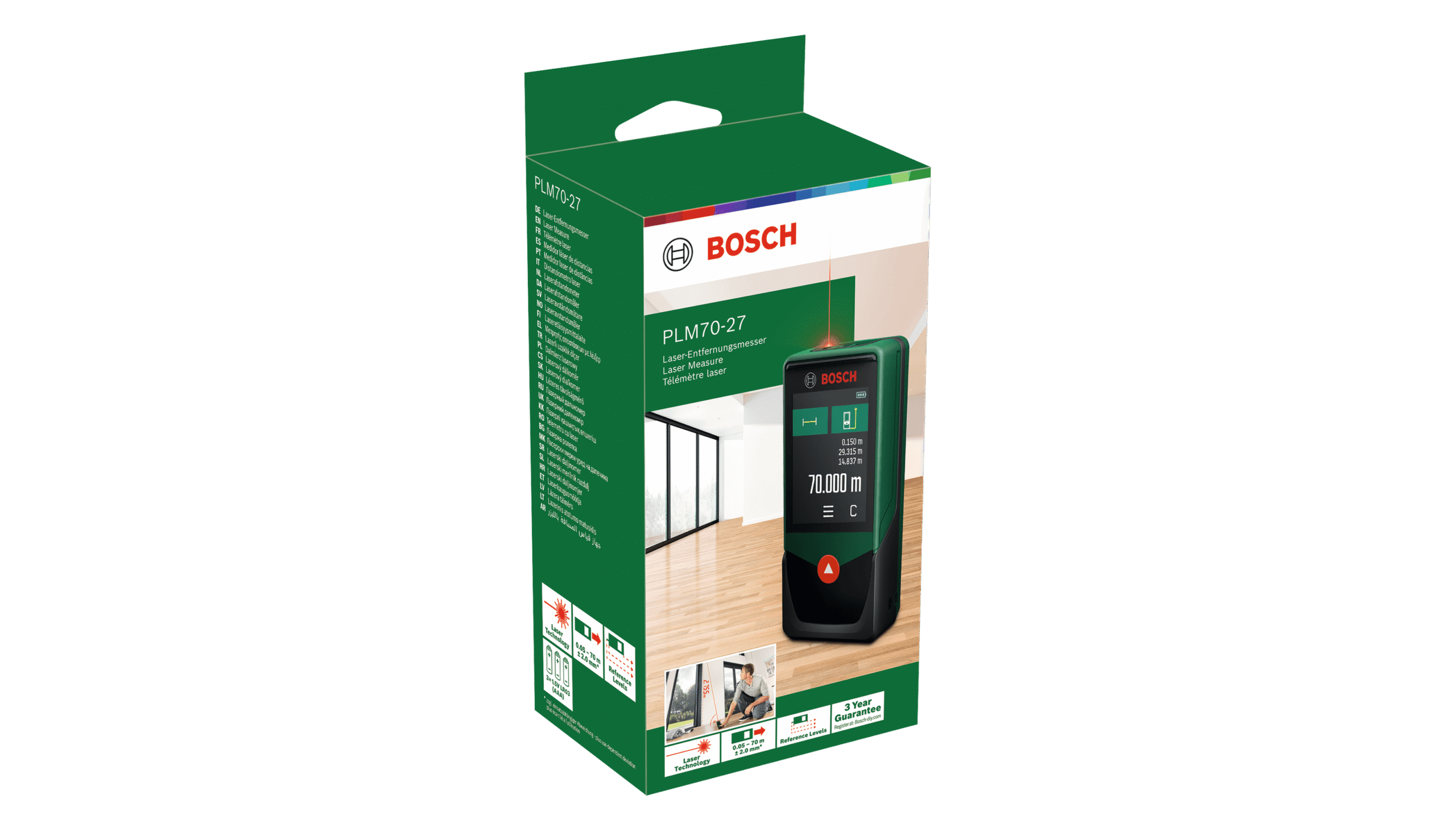 Цифровой дальномер Bosch Green PLM70-27 — изображение 3