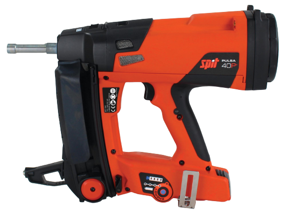 Газовый гвоздезабивной пистолет SPIT Pulsa 40P+ для гвоздей диаметром 15-40 мм.