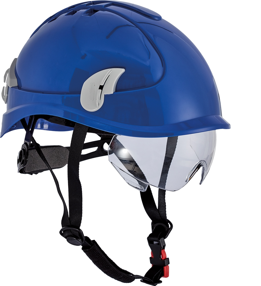 Защитный шлем Cerva Alpinworker с очками синий