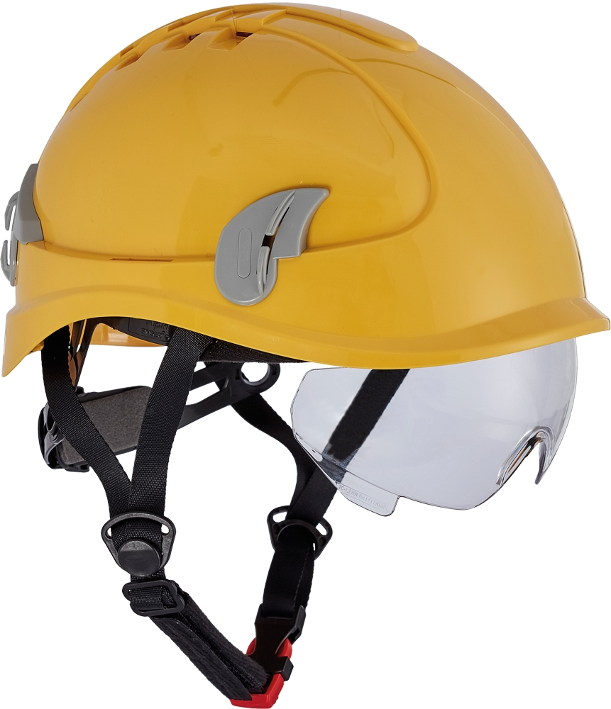Защитный шлем Cerva Alpinworker с очками желтый