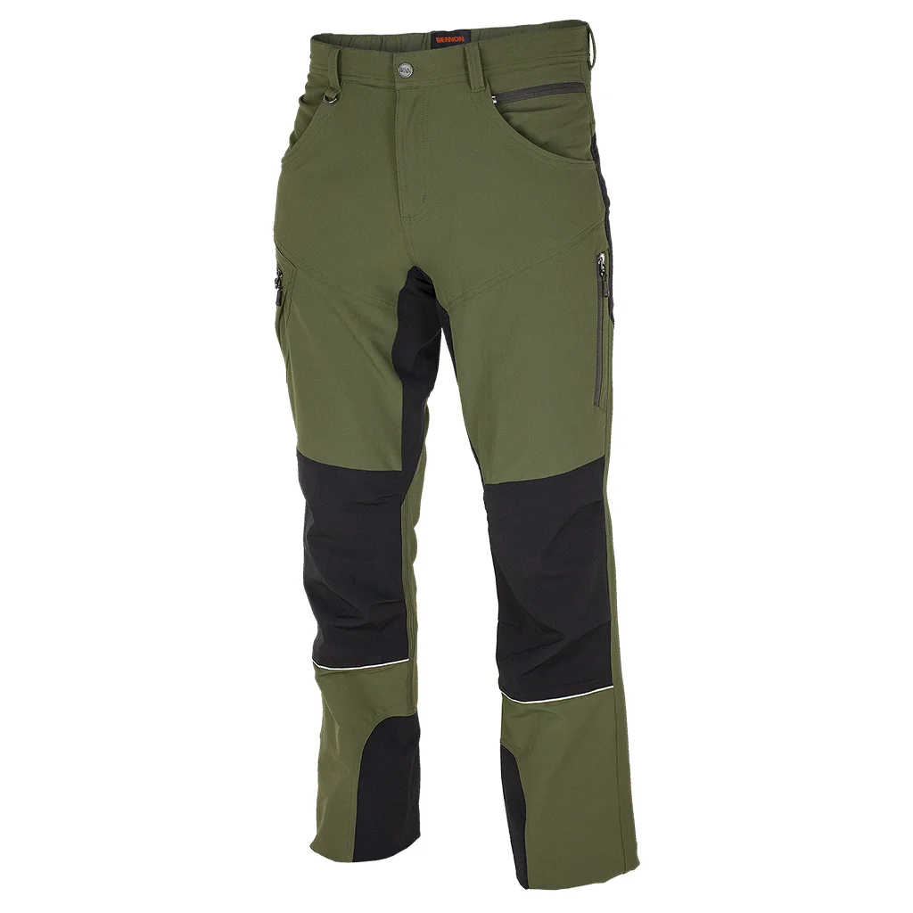 Брюки Bennon Fobos с эластичной талией, зеленые