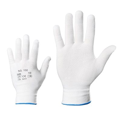 Nailonsõrmik kootud, valge