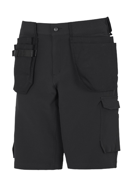 Gesto täisstretš lühikesed püksid, ripptaskutega, must