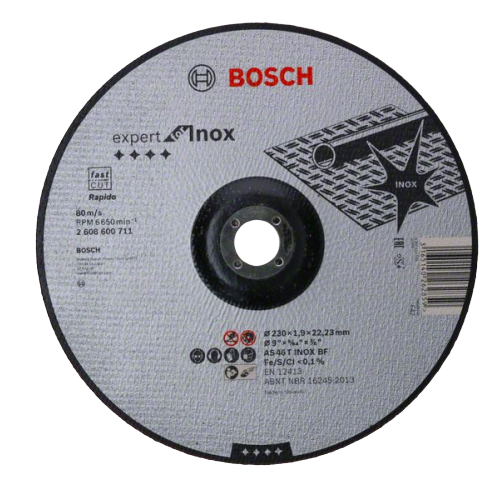 Bosch Rapido metallilõikeketas Ø 230 x 1,9 x 22,2 mm, INOX (1tk)