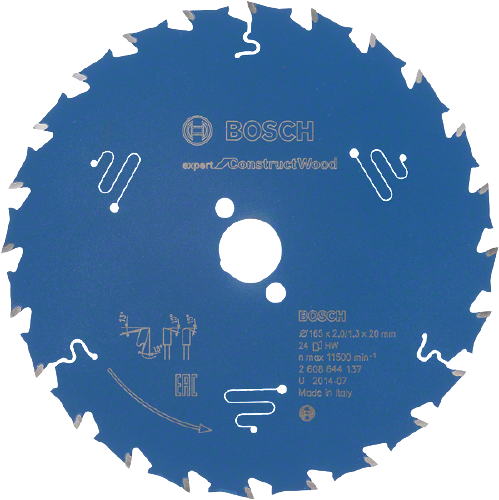 Bosch saeketas ´Expert for Construct Wood´ Ø 165 x 20 x 2,0/1,3, Z24