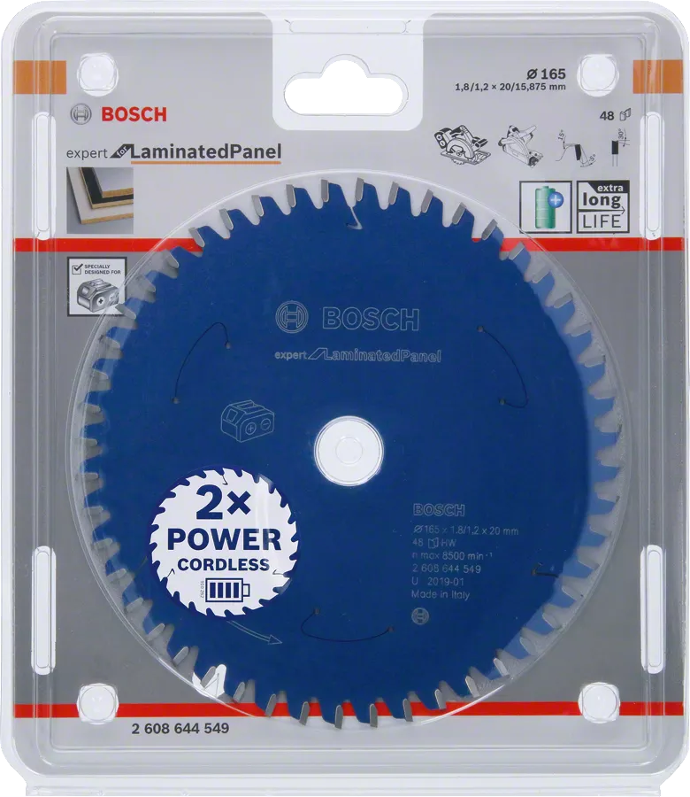 Пильное полотно Bosch Expert for Laminate 165x20x1,8/1,2 48 зубьев