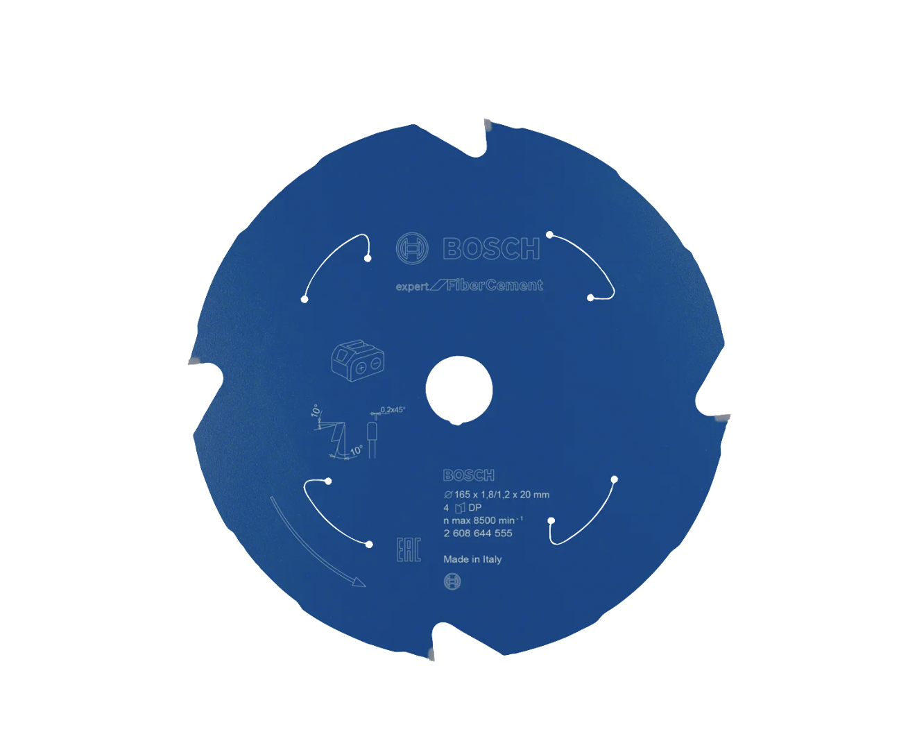 Bosch saeketas Expert for Fibre Cement 165x20x1,8/1,2 4 хаммаста