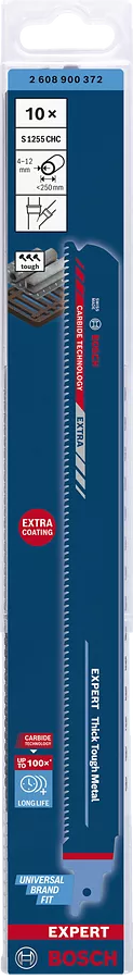 Пильное полотно для торцовочной пилы Bosch S1255CHC по железу и чугуну 250 мм 10 шт. 1 шт.
