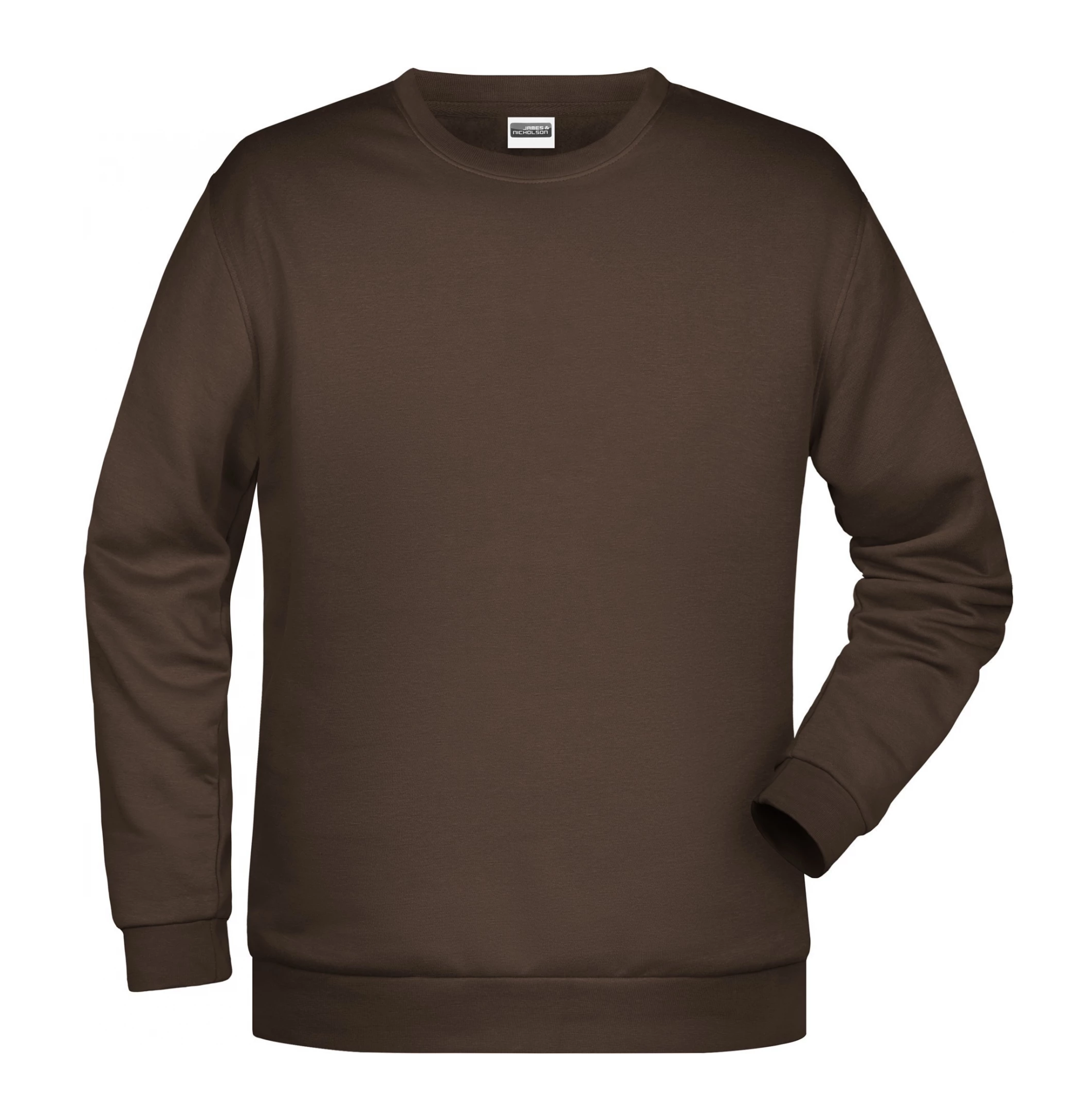 Коричневый свитер с круглым вырезом James & Nickolson (Рождество)