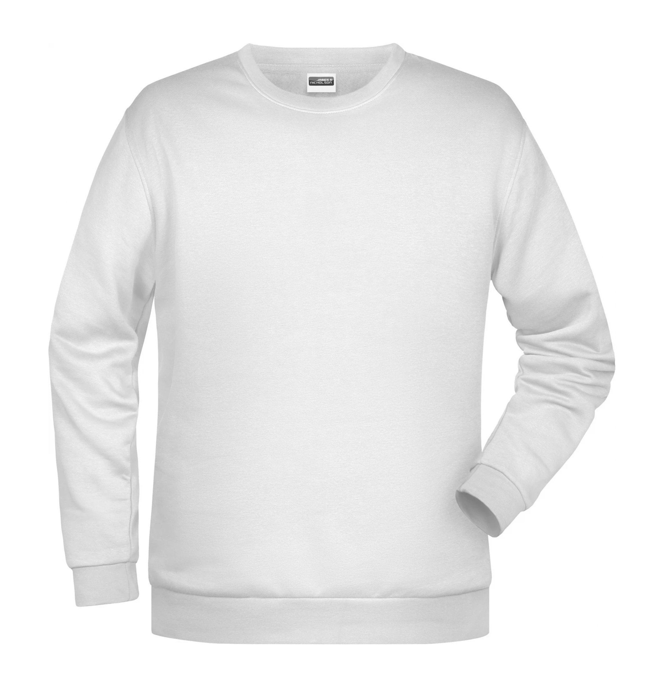 Белый свитер с круглым вырезом James & Nickolson (Рождество)