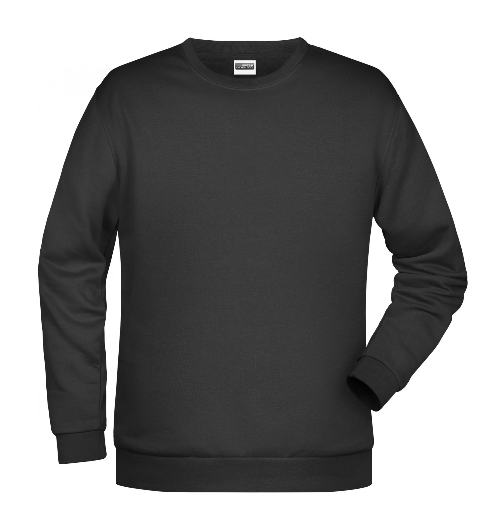 Черный свитер с круглым вырезом James & Nickolson (Рождество)