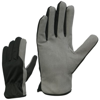 Safety Gloves 300 Amara kunstnahast hingavad kindad, hall/must