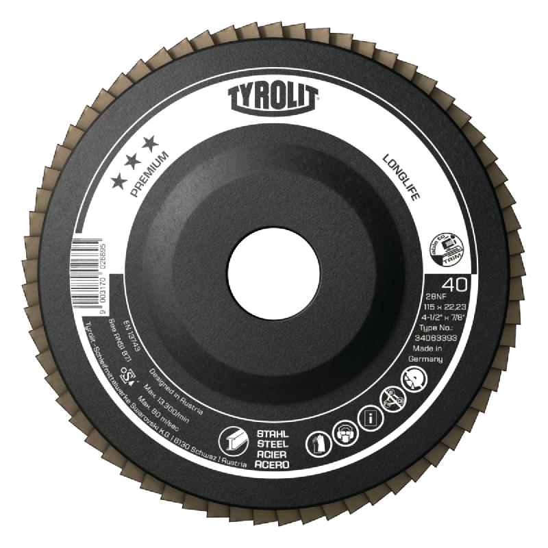 Tyrolit lamellketas *** 125 x 22,23 mm ZA-80 LONGLIFE (1tk)