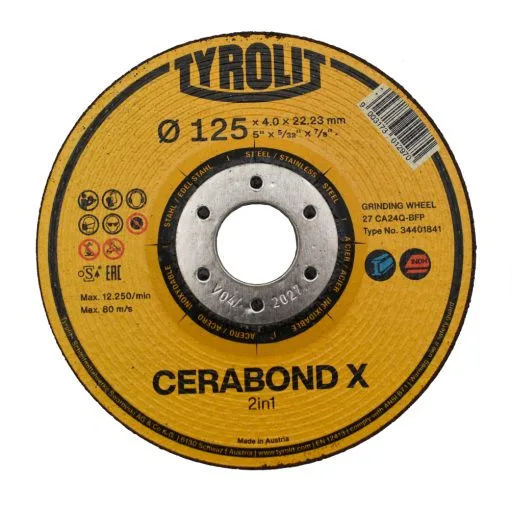 Tyrolit lihvketas Cerabond**** 125x 4,0x 22,23 CA24 Q BFP 2в1