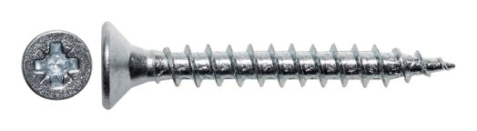 Шуруп по дереву со скрытой головкой 4х15 PZ2 Zn (в коробке 1000 шт.)