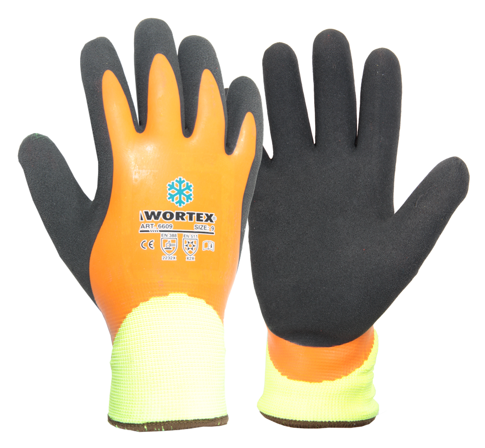 Водонепроницаемые зимние перчатки Wortex с двойной латексной подкладкой.