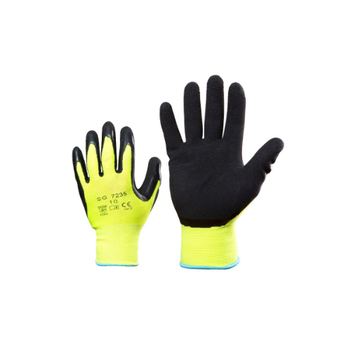 ВИЧИС полиэстеровые перчатки латексные на ладонях