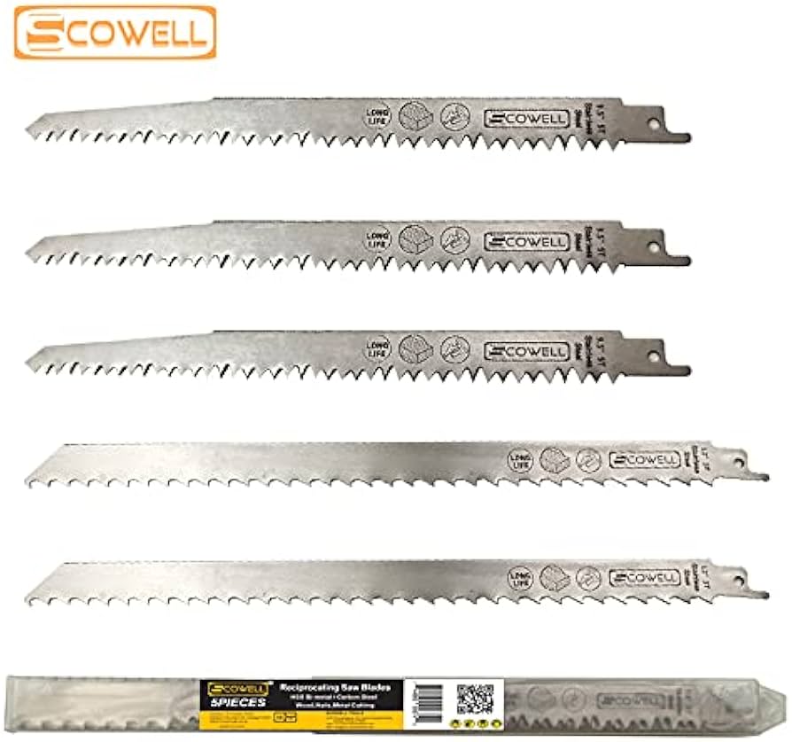 Полотна для пил Cowell из нержавеющей стали Tiger для замороженного мяса и костей, в упаковке 5 шт.