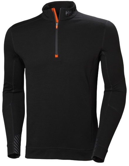 Helly Hansen Lifa merino polosärk lukuga, must