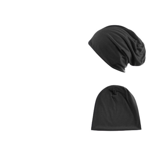 Müts puuvillane, must