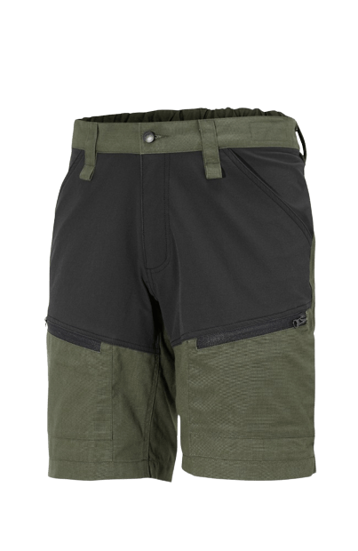 Gesto hiking stretš lühikesed püksid, roheline/must