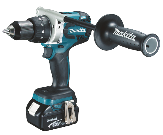 Komplekt Akutrell Makita DDF481RTJ + 2x 18V 5.0Ah akud ja akulaadija DC18RC
