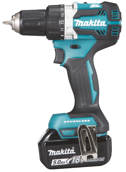 Komplekt Akutrell Makita DDF484RTJ + 2x 18V 5.0Ah akud ja akulaadija DC18RC