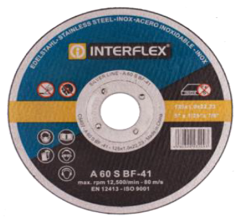 Metalliloikeketas Interflex Inox 41 A40S-B41 / 230x1,9x22,23 мм