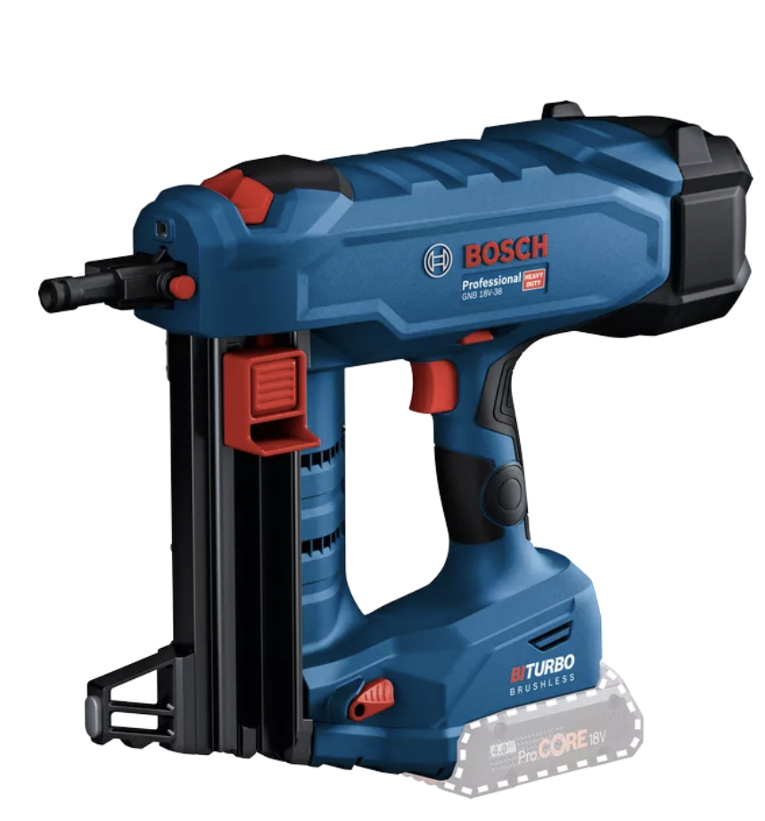 Аккумуляторный гвоздезабиватель для гипсокартона Bosch GNB 18V-38 Solo 0° 13-38 мм