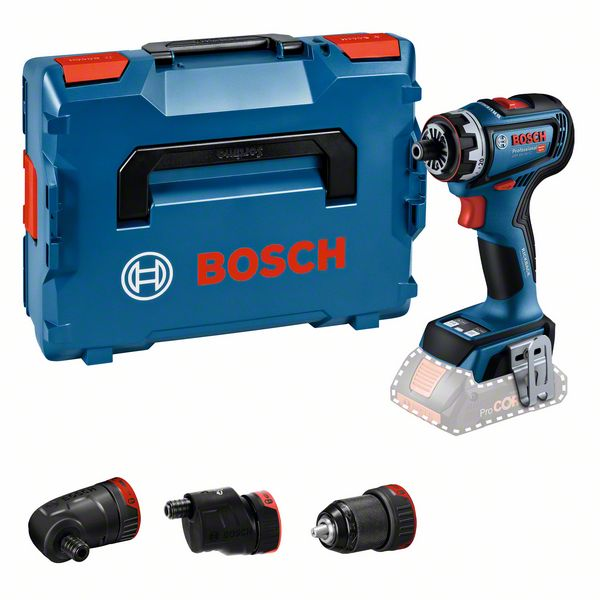 Аккумуляторная дрель-шуруповерт Bosch GSR 18V ​​- 90FC + 3 картриджа [06019K6203] соло