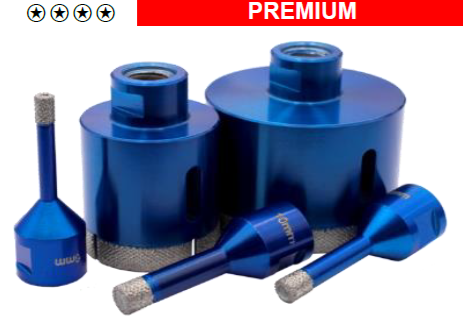 Сухое сверло LEO с голубым алмазом для керамической пластины M14 Ø8 мм