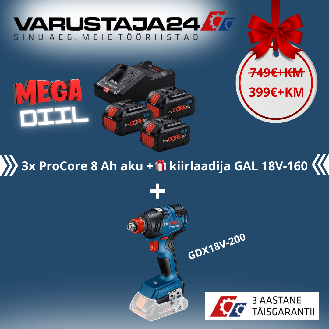 MEGA DEAL Аккумулятор ProCORE 3x8 Ач + GDX 18V-200 + ПОЛНАЯ ГАРАНТИЯ 3 ГОДА