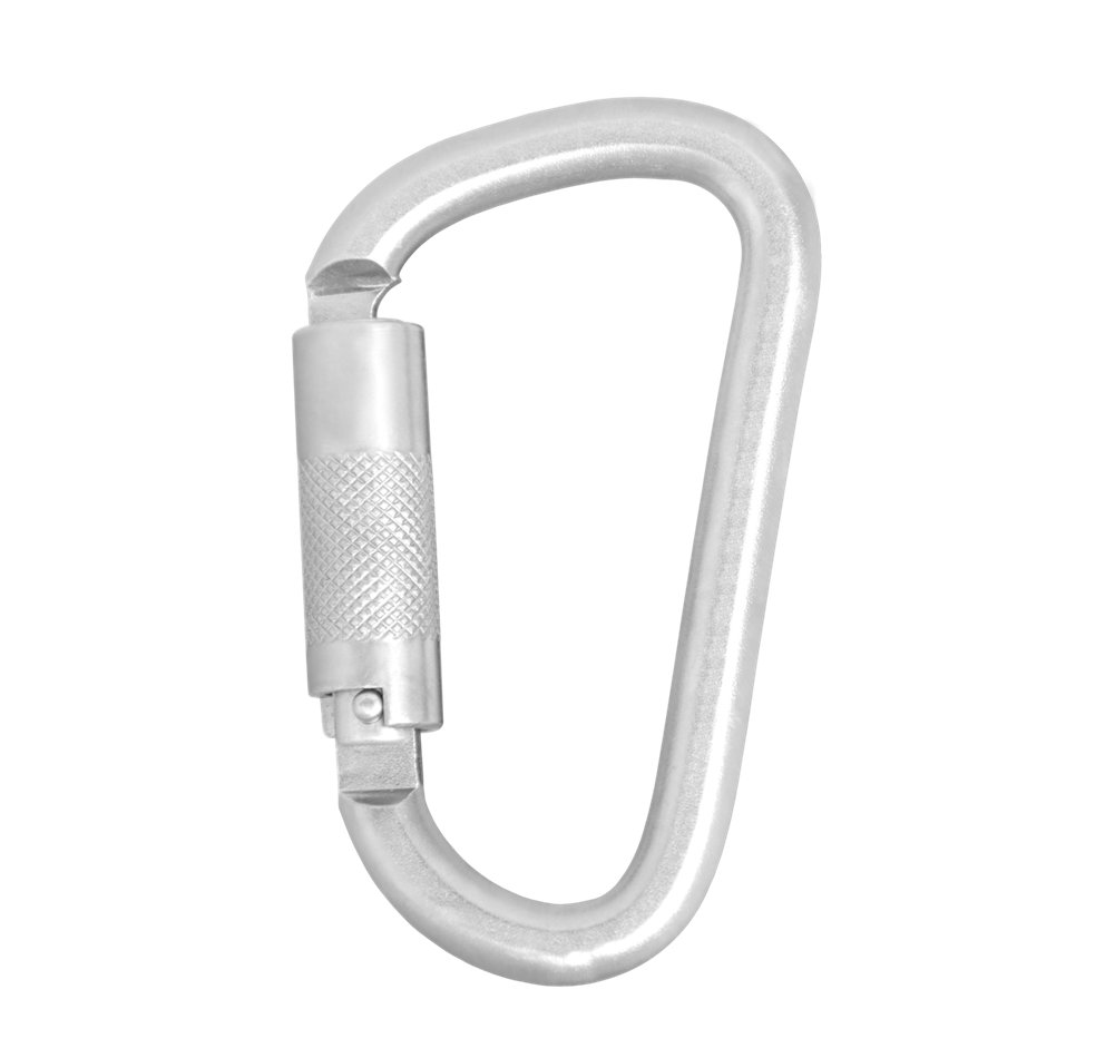 Стальной карабин с поворотным замком на 1/4 оборота.