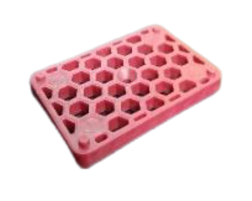 Пластина монтажная 50х75 - 5мм, в пакете 500 шт (на подставке 18 000 шт)