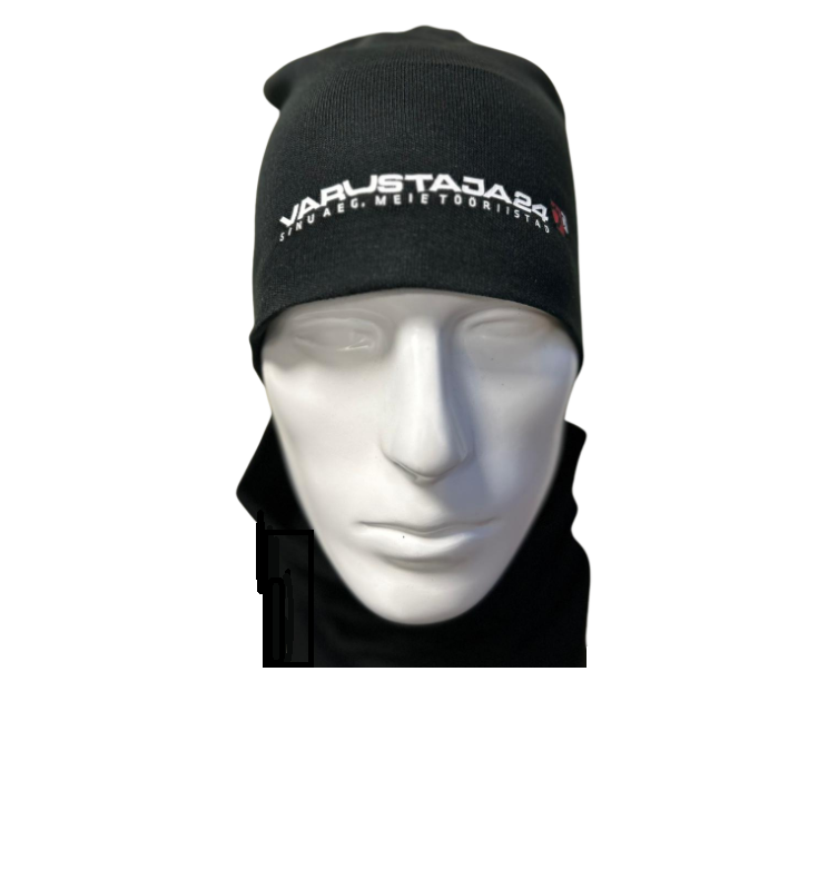 Вязаная зимняя шапка/пибо, черная