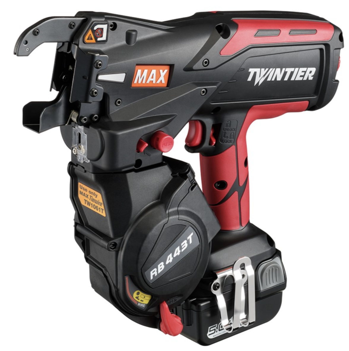 Устройство для связывания арматуры MAX TwinTier RB443T 20-44 мм (2 аккумулятора, 1 зарядное устройство)