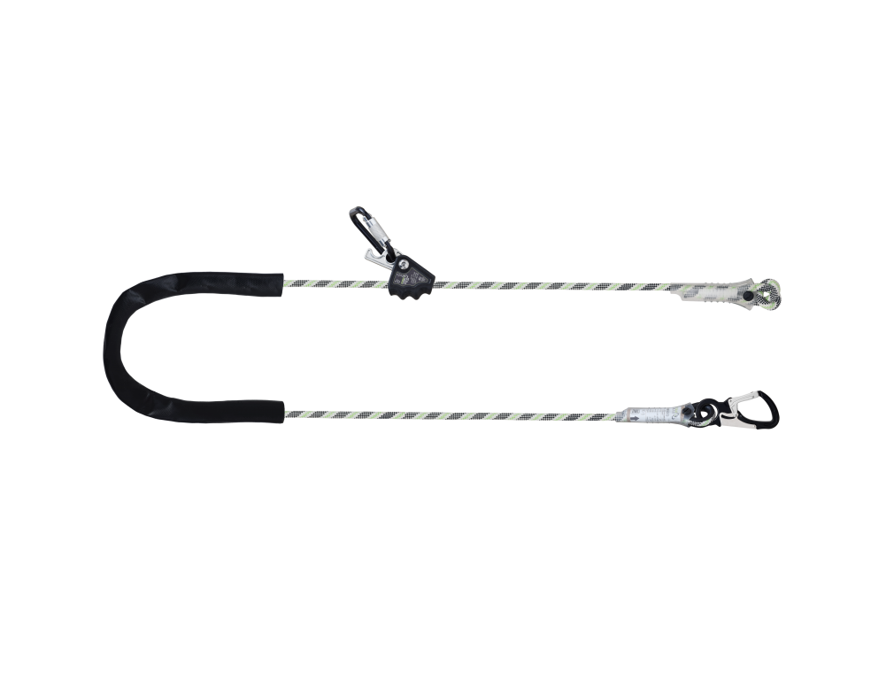 Веревка Kratos Skala позиционирующая со ползунком и карабинами 2м.