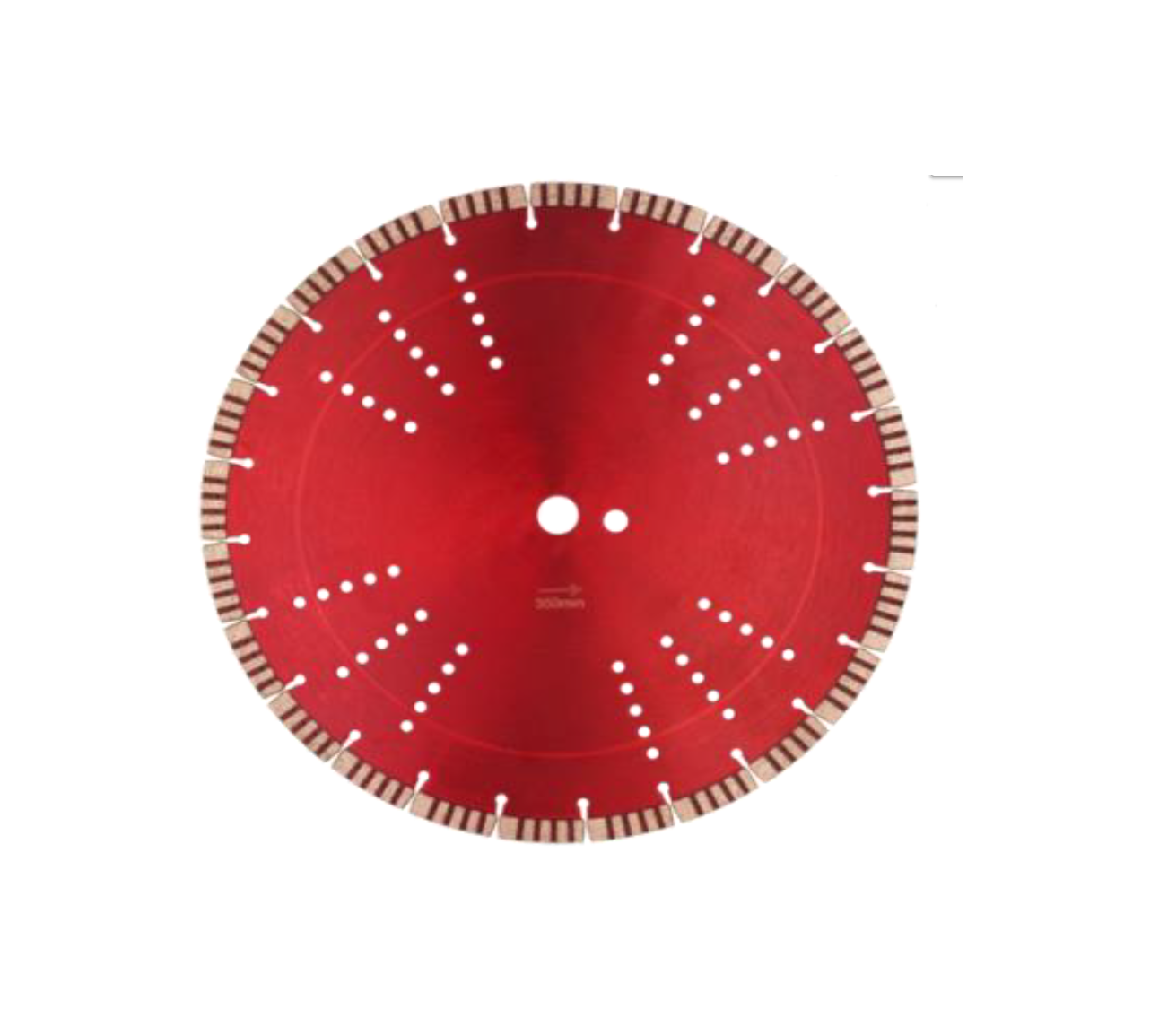 Алмазный отрезной диск LEO, В25 по бетону 350х25,4, 24 турбосегмента 3,0х12 мм