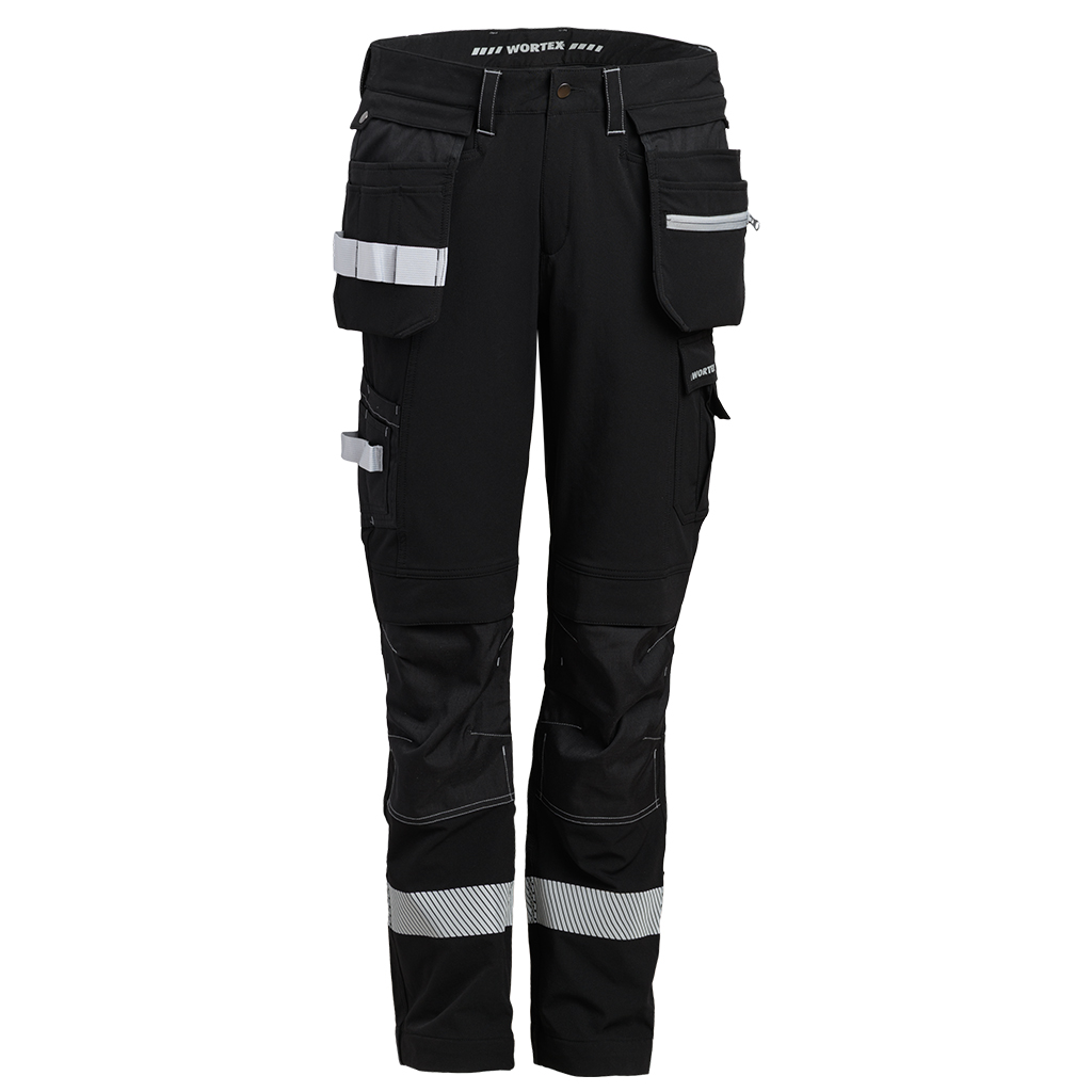 Рабочие брюки стрейч Wortex 934 Flexon Pro, черные